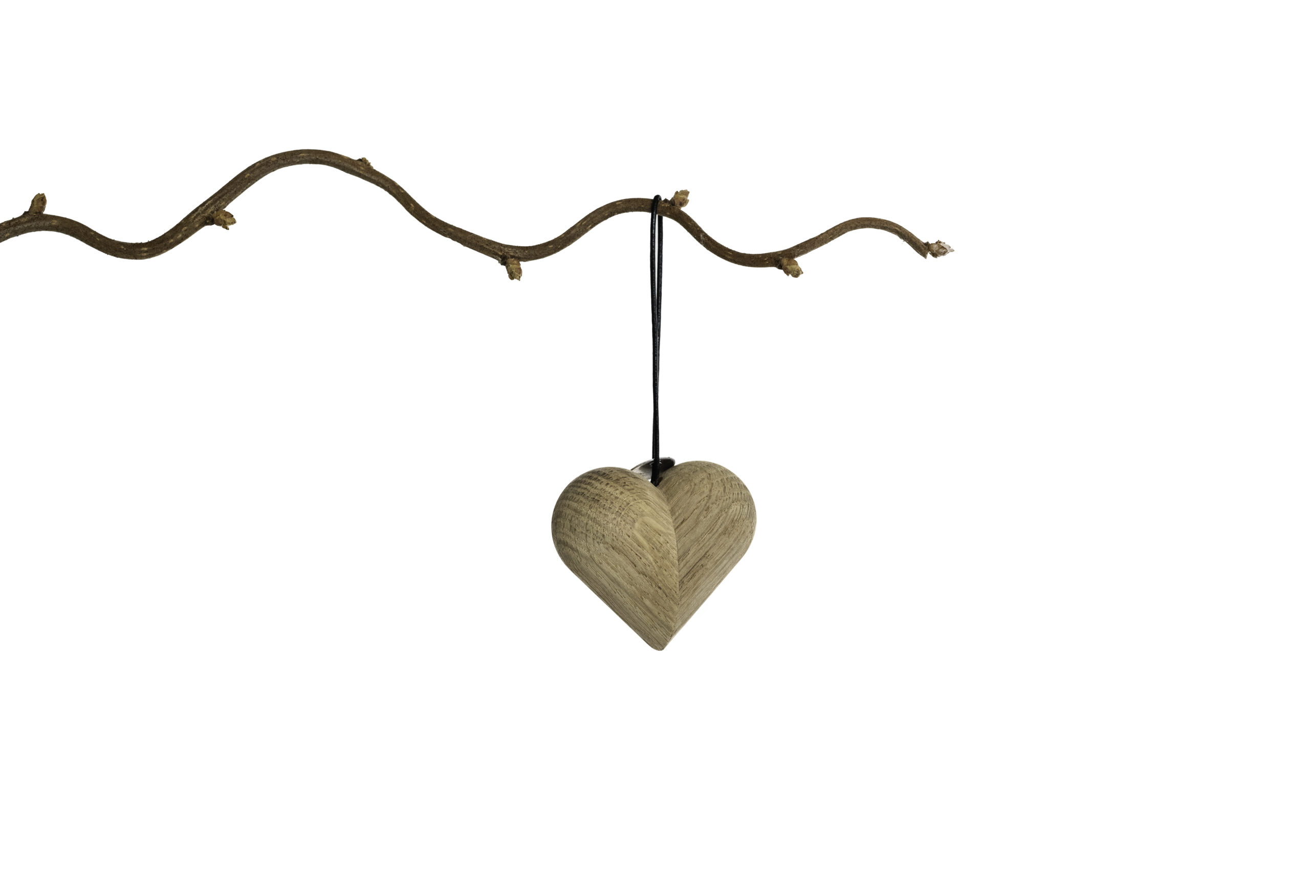 ARCHITECTMADE Jul Christmas Hanging Ornaments Heart Oak Nikolaj Klitgaard