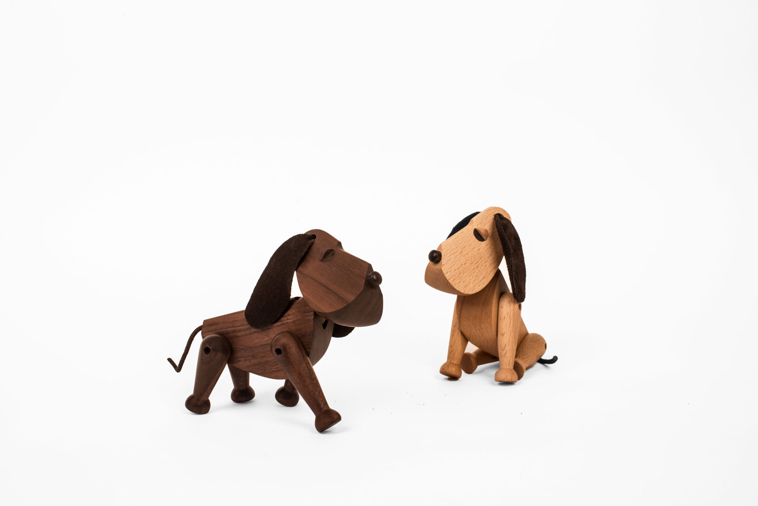 ARCHITECTMADE Oscar Bobby Dog Beech Wood Walnut Wood Hans Bølling