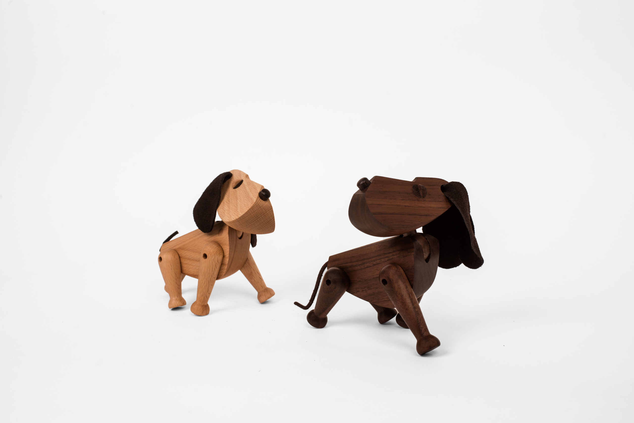 ARCHITECTMADE Oscar Bobby Dog Beech Wood Walnut Wood Hans Bølling