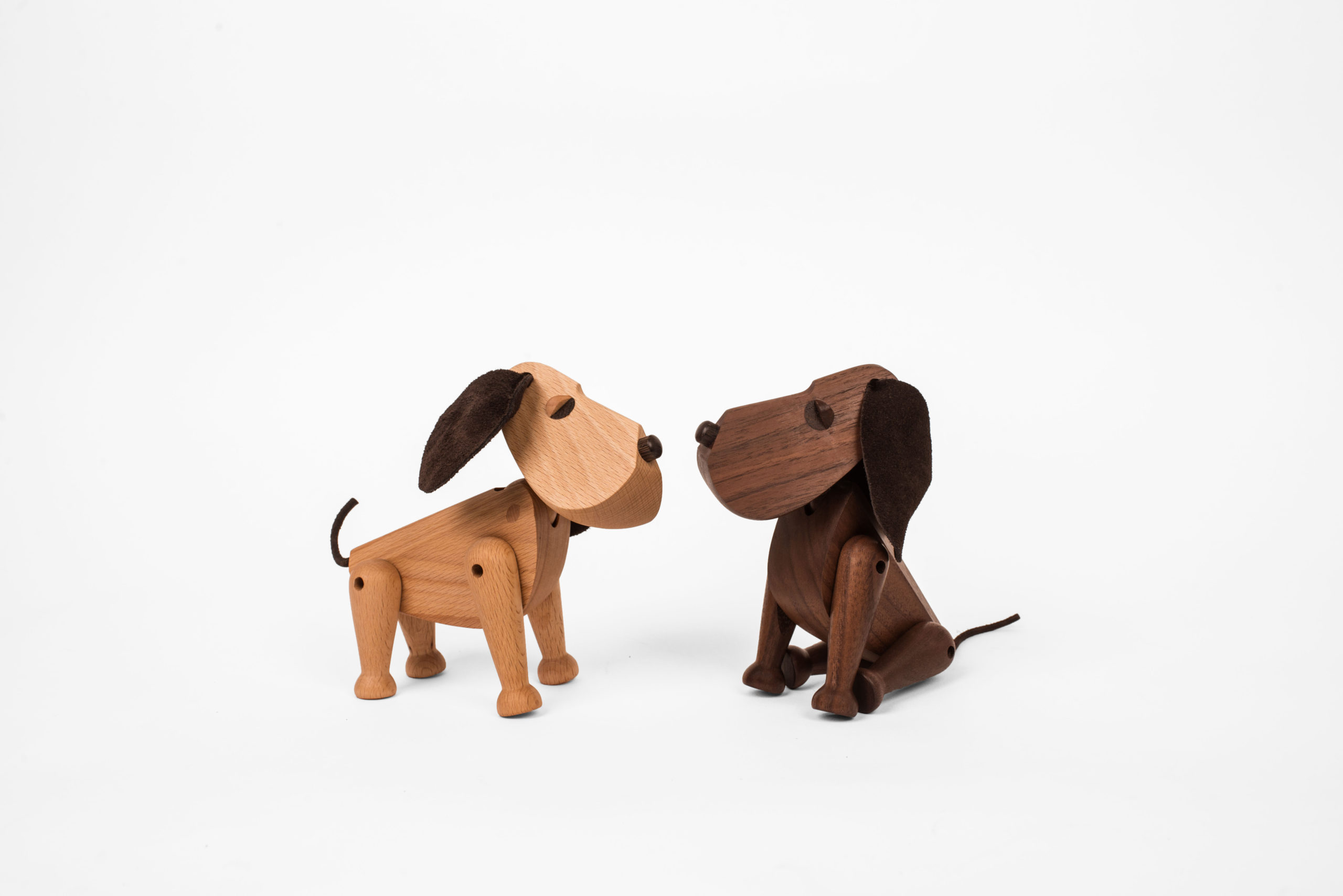 ARCHITECTMADE Oscar Bobby Dog Beech Wood Walnut Wood Hans Bølling