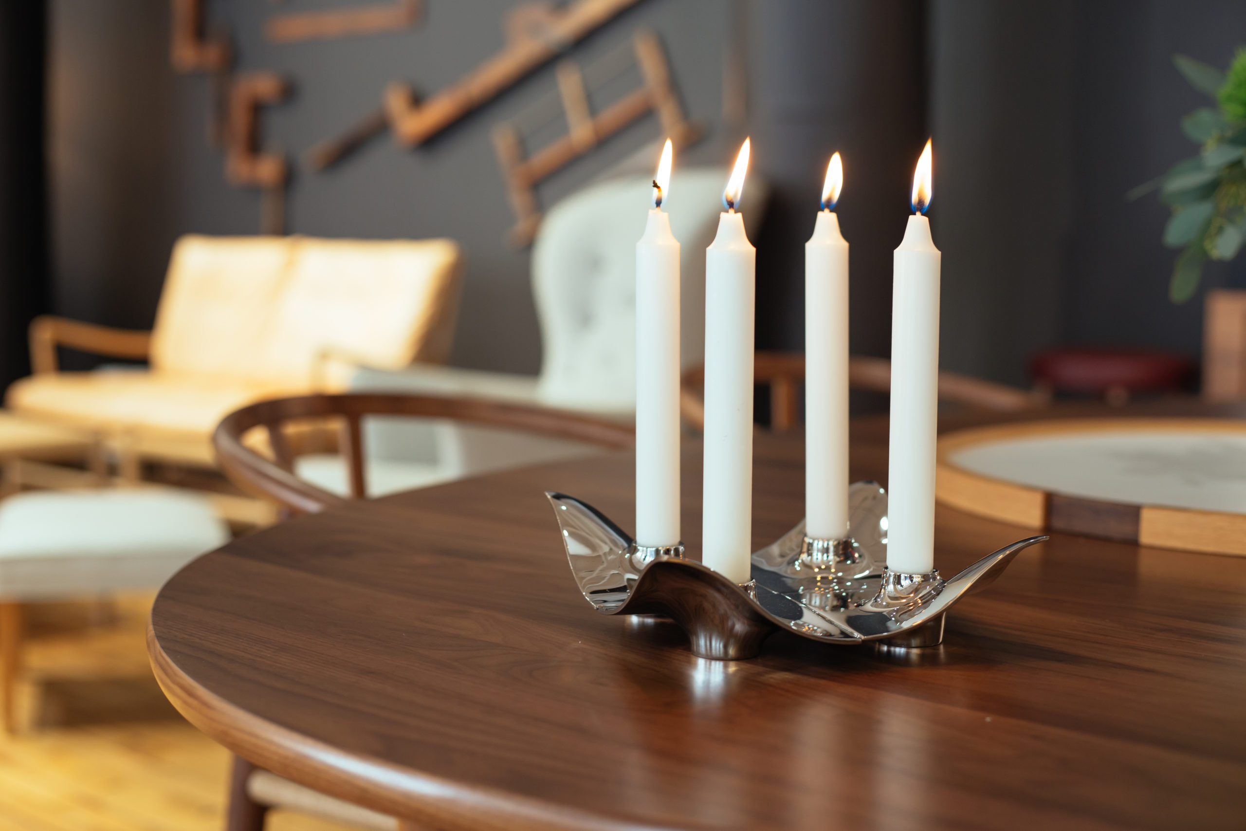 ARCHITECTMADE Quartet Stainless Steel Candleholder Denmark Hans Bølling