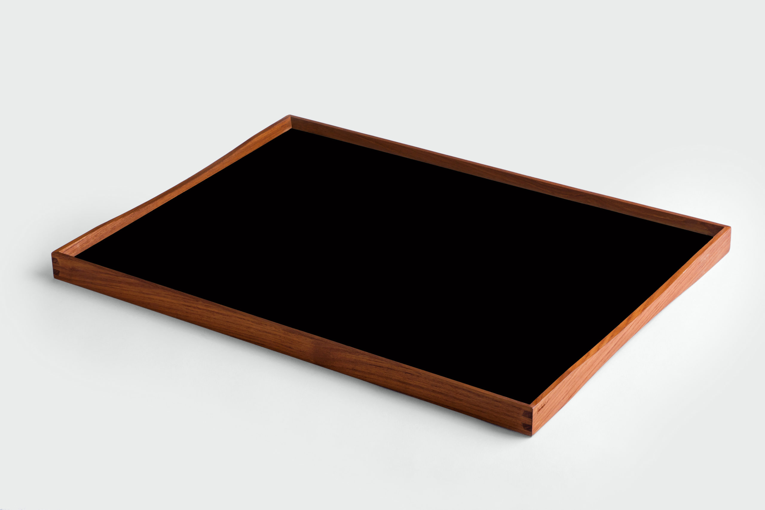 ARCHITECTMADE Turning Tray Large Black Teak Laminate Finn Juhl