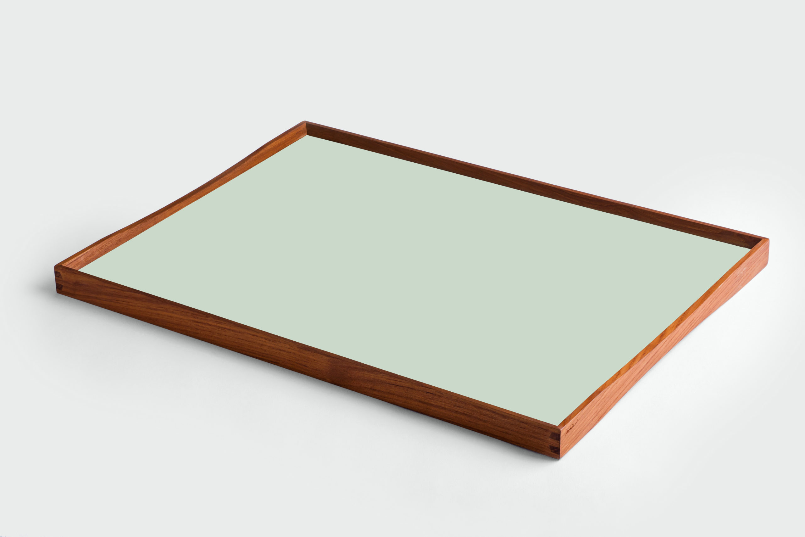 ARCHITECTMADE Turning Tray Large Green Teak Laminate Finn Juhl