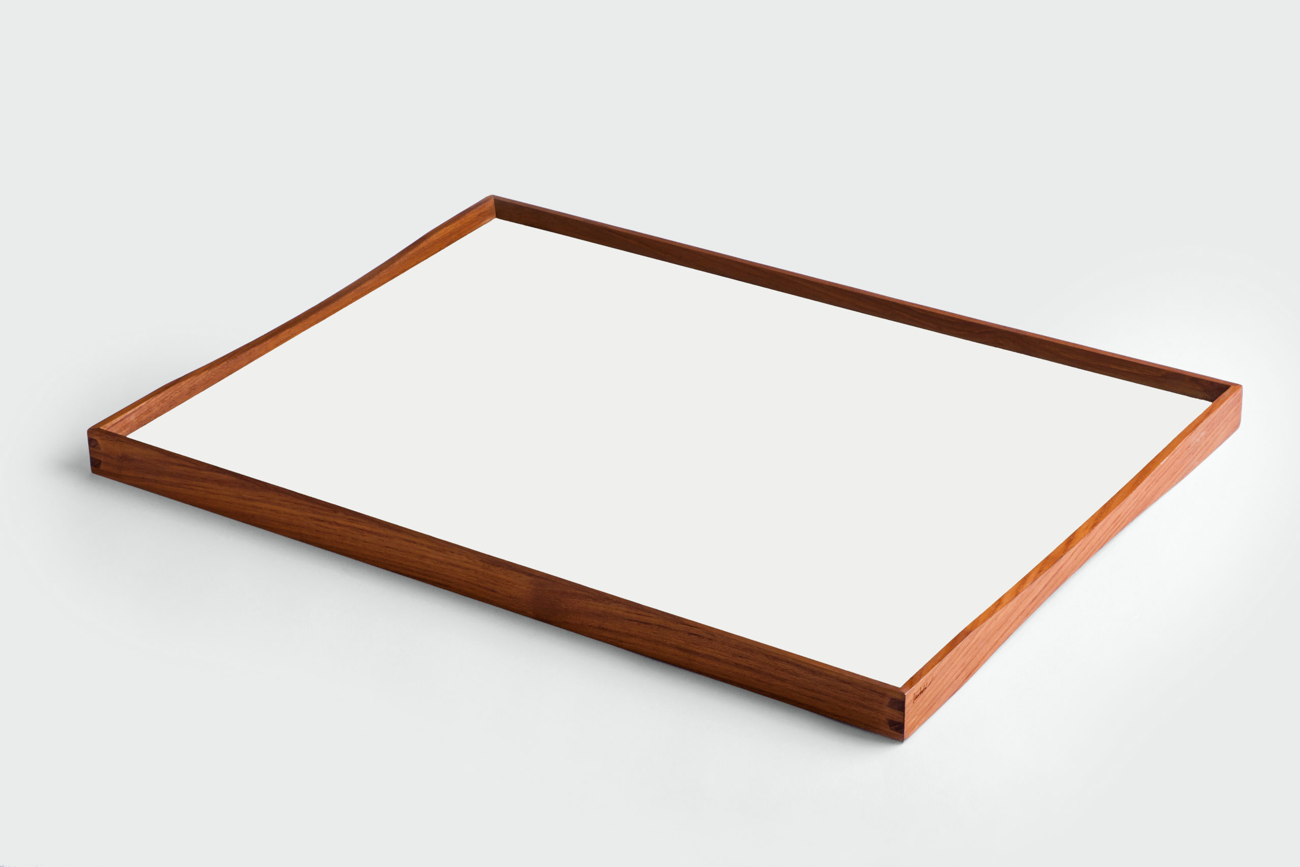 ARCHITECTMADE Turning Tray Large White Teak Laminate Finn Juhl