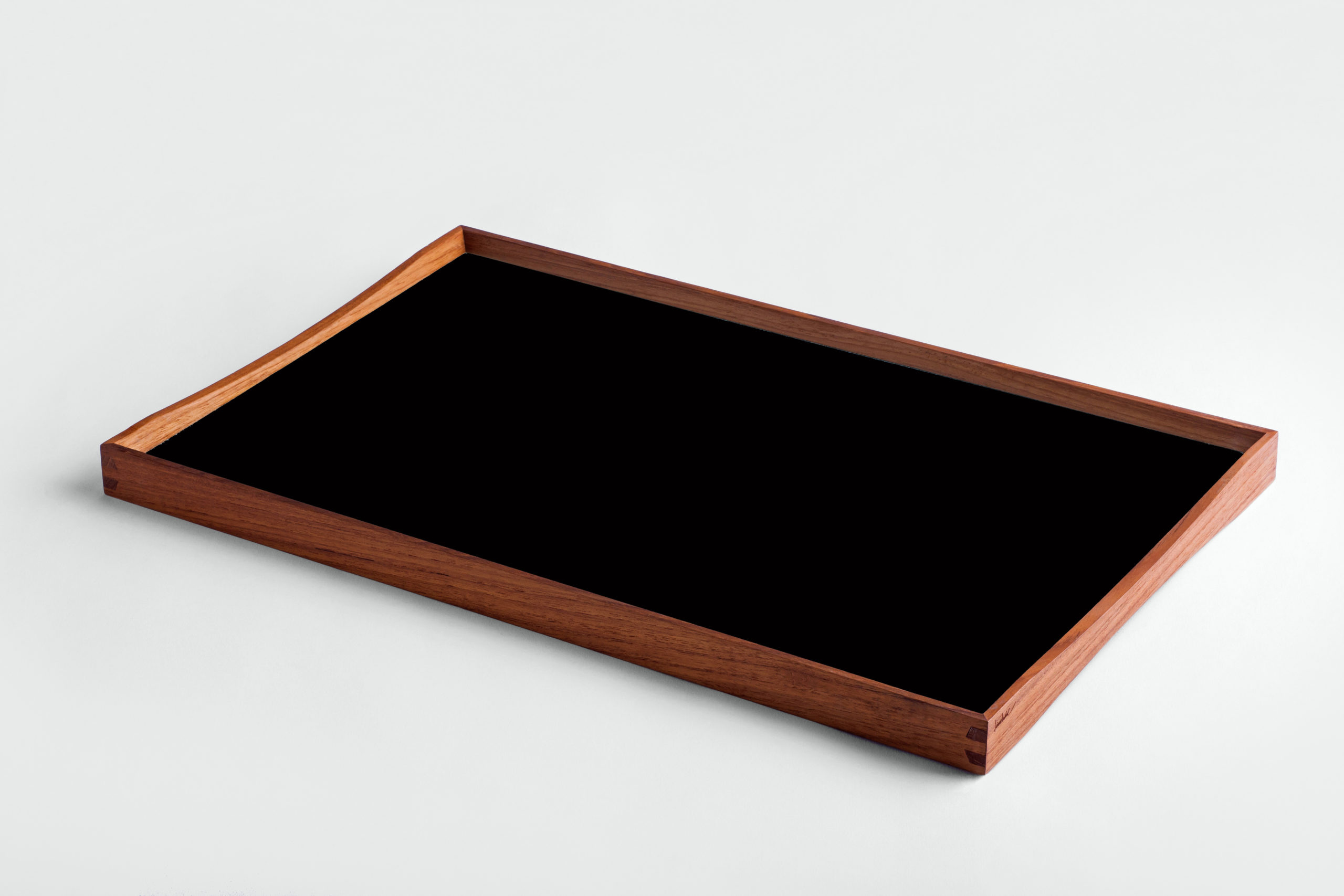 ARCHITECTMADE Turning Tray Medium Black Teak Laminate Finn Juhl