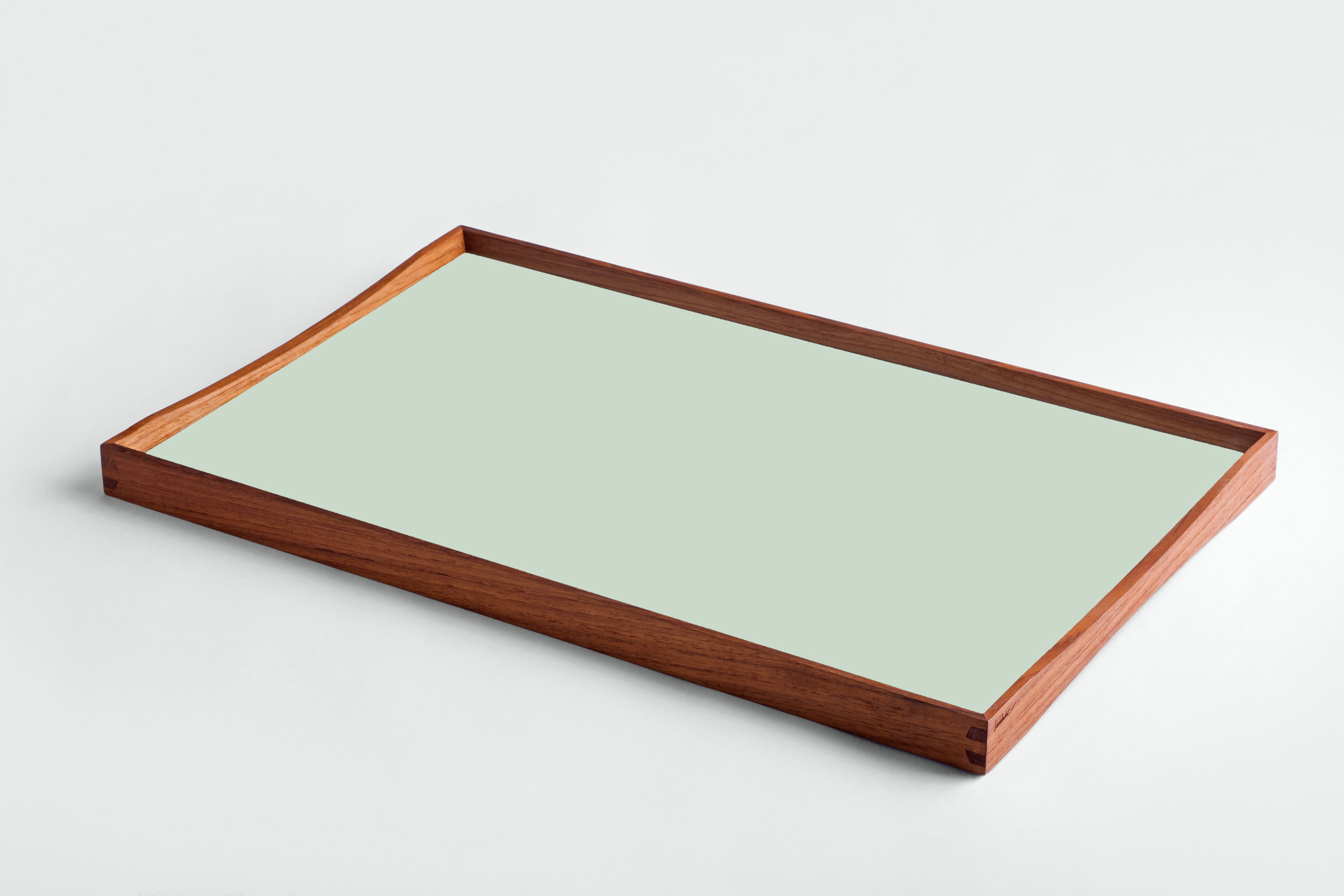 ARCHITECTMADE Turning Tray Medium Green Teak Laminate Finn Juhl