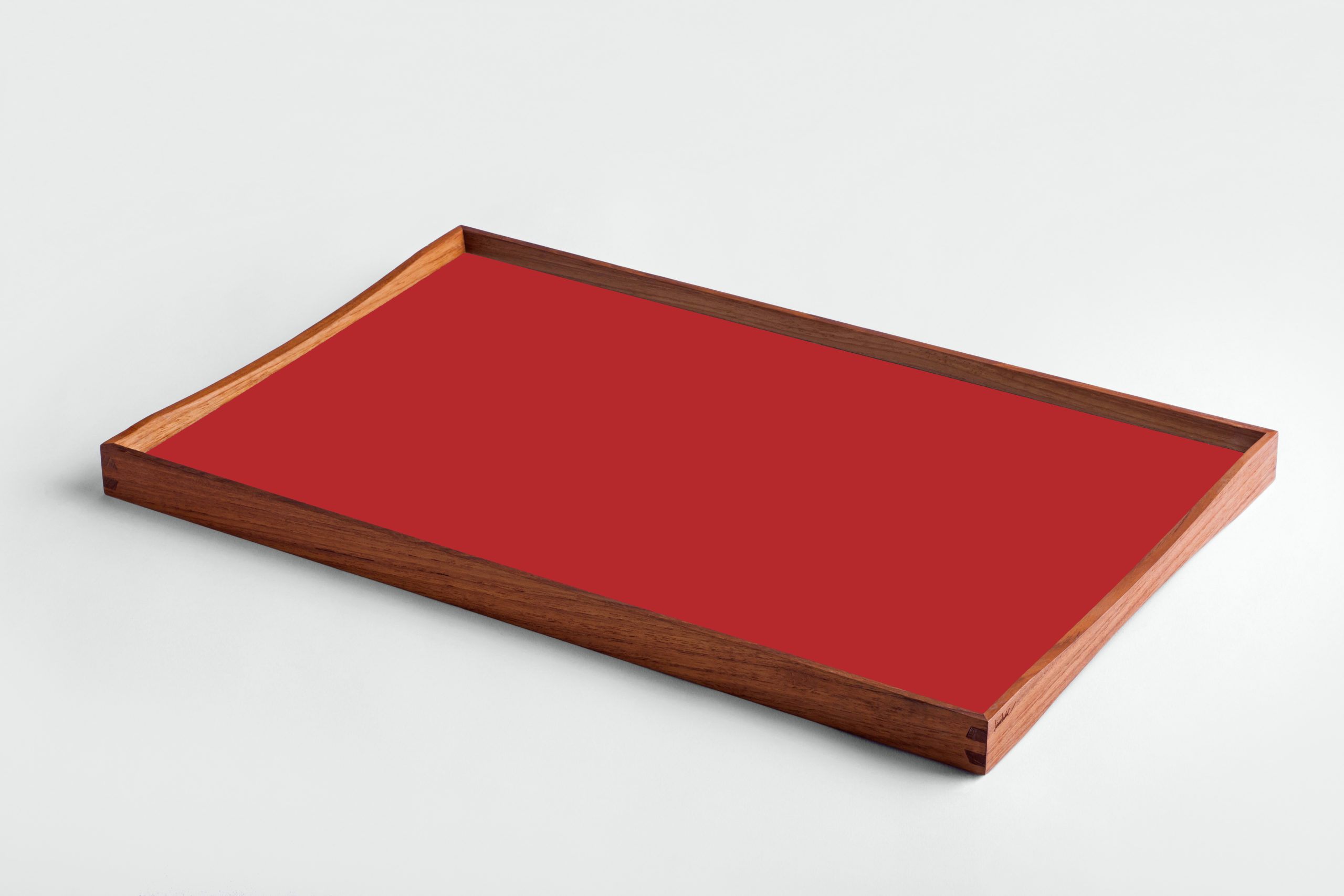 ARCHITECTMADE Turning Tray Medium Red Teak Laminate Finn Juhl