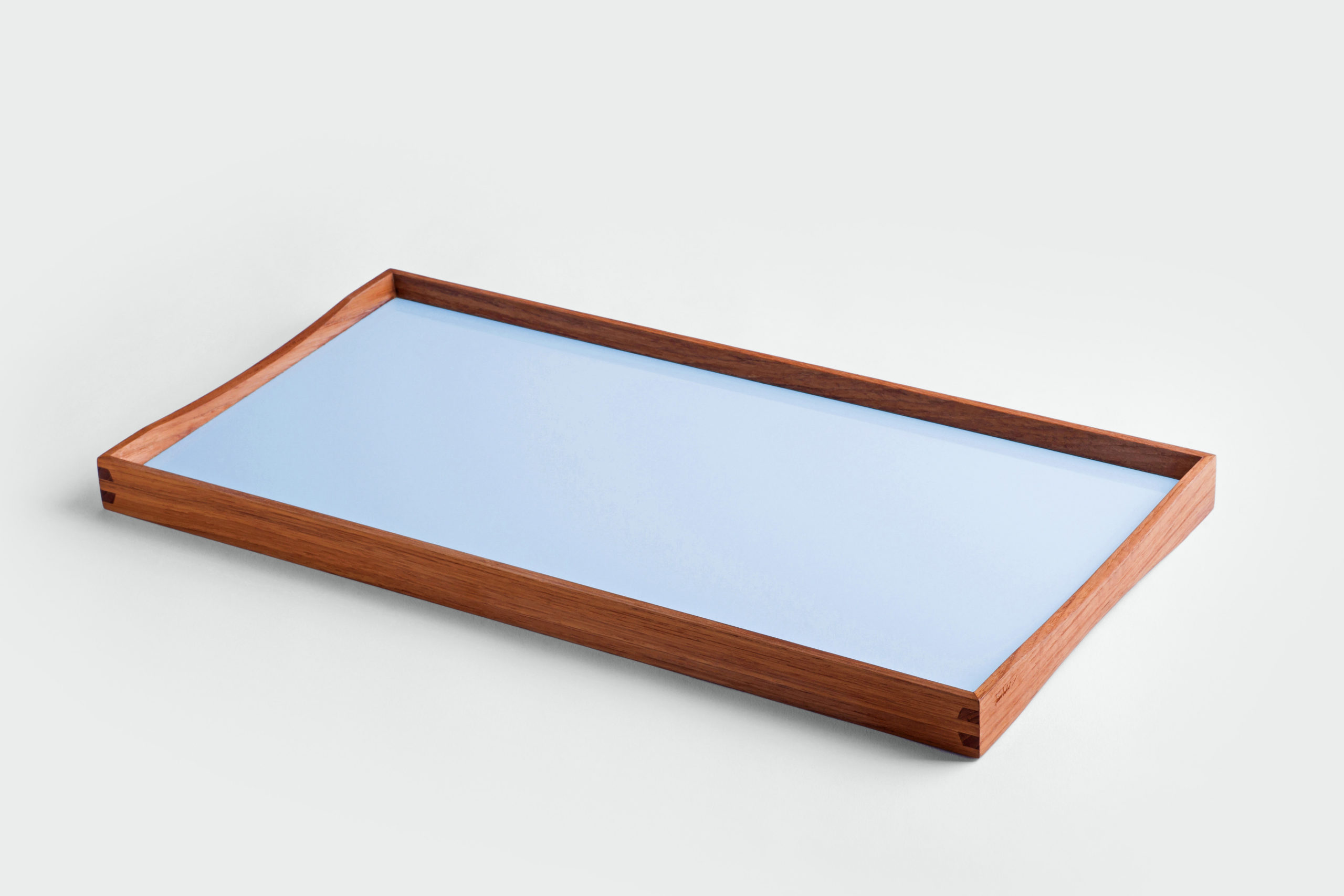 ARCHITECTMADE Turning Tray small Blue Teak Laminate Finn Juhl