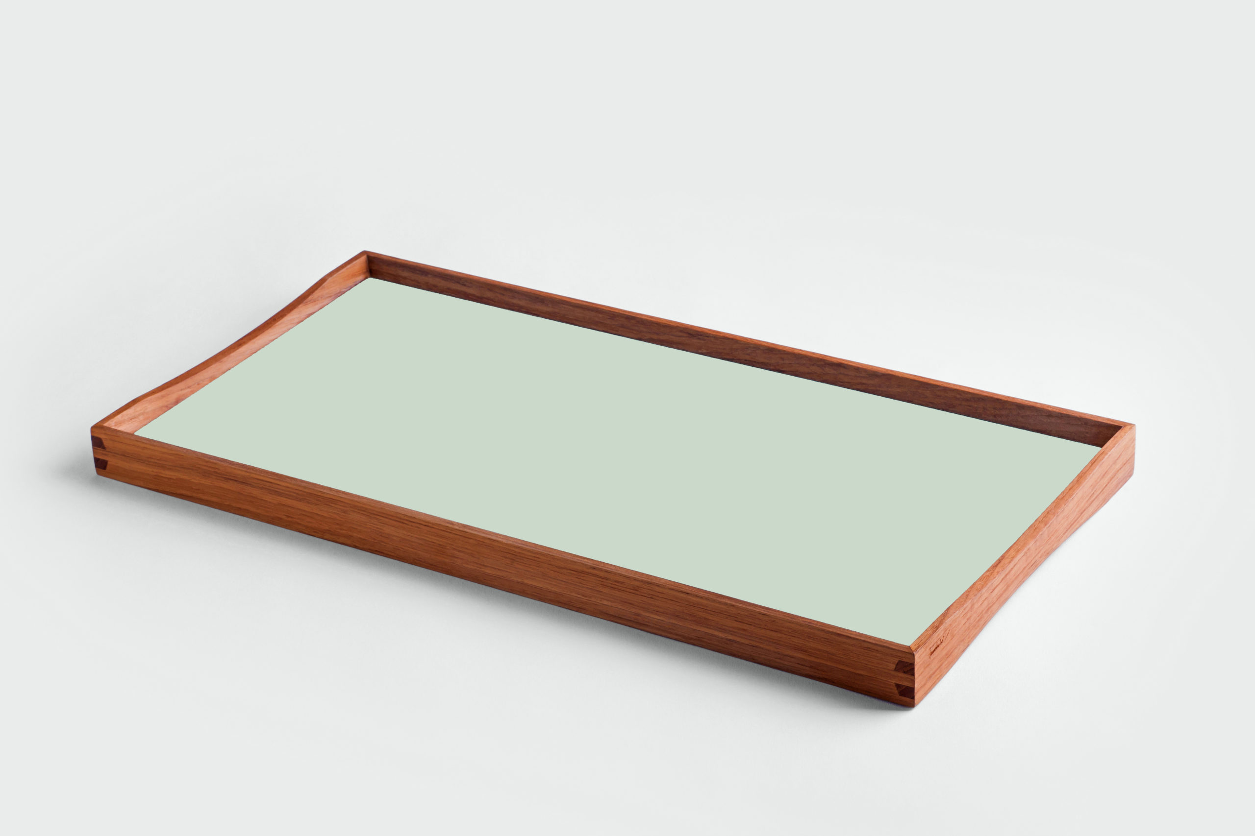 ARCHITECTMADE Turning Tray small Green Teak Laminate Finn Juhl