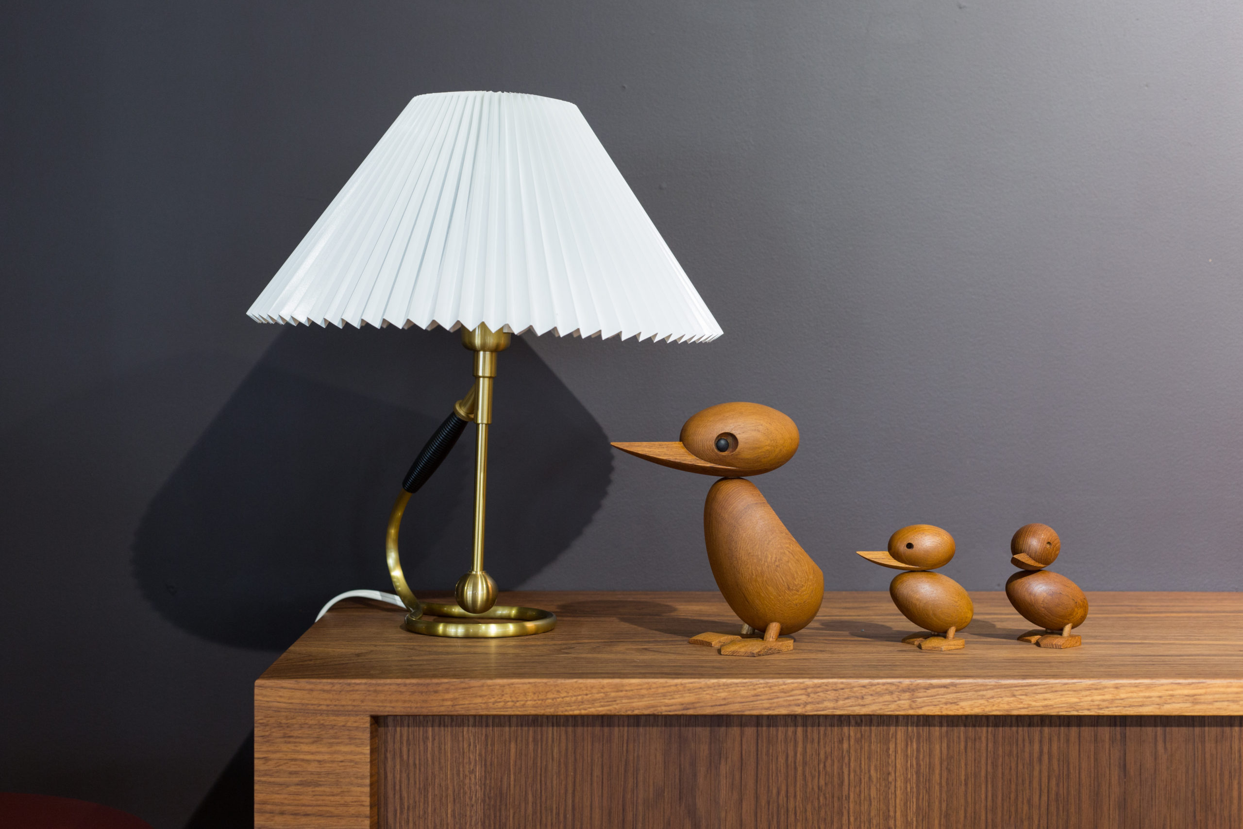 ARCHITECTMADE Duck and Duckling Teak Wood Denmark Hans Bølling